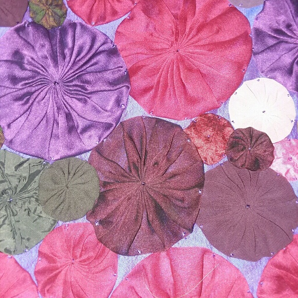 Fashion blazer purple and red floral snap jacket - Picture 3 of 6